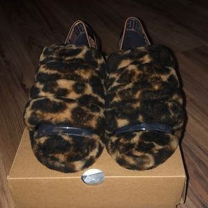 Authentic UGG Leopard Print Slide